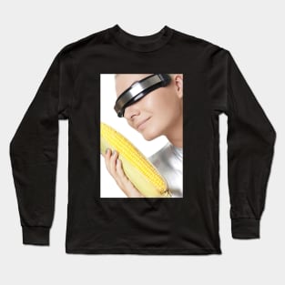 The art of Stock-like photos 7: Cyber woman with corn Long Sleeve T-Shirt